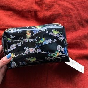 Ted Baker makeup bag vintage ~ birdie print